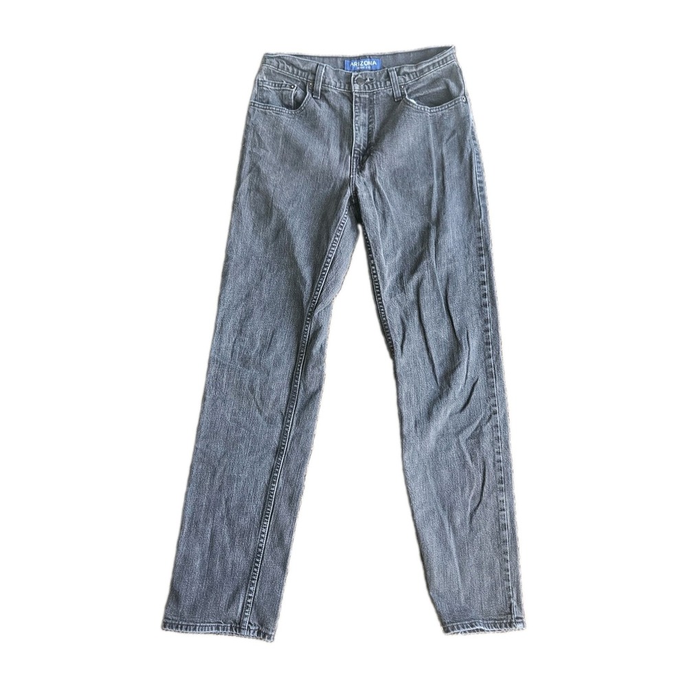Arizona Jean Co Flex Jeans Men's Size 30x34 Black Relaxed Straight Grunge Y2K